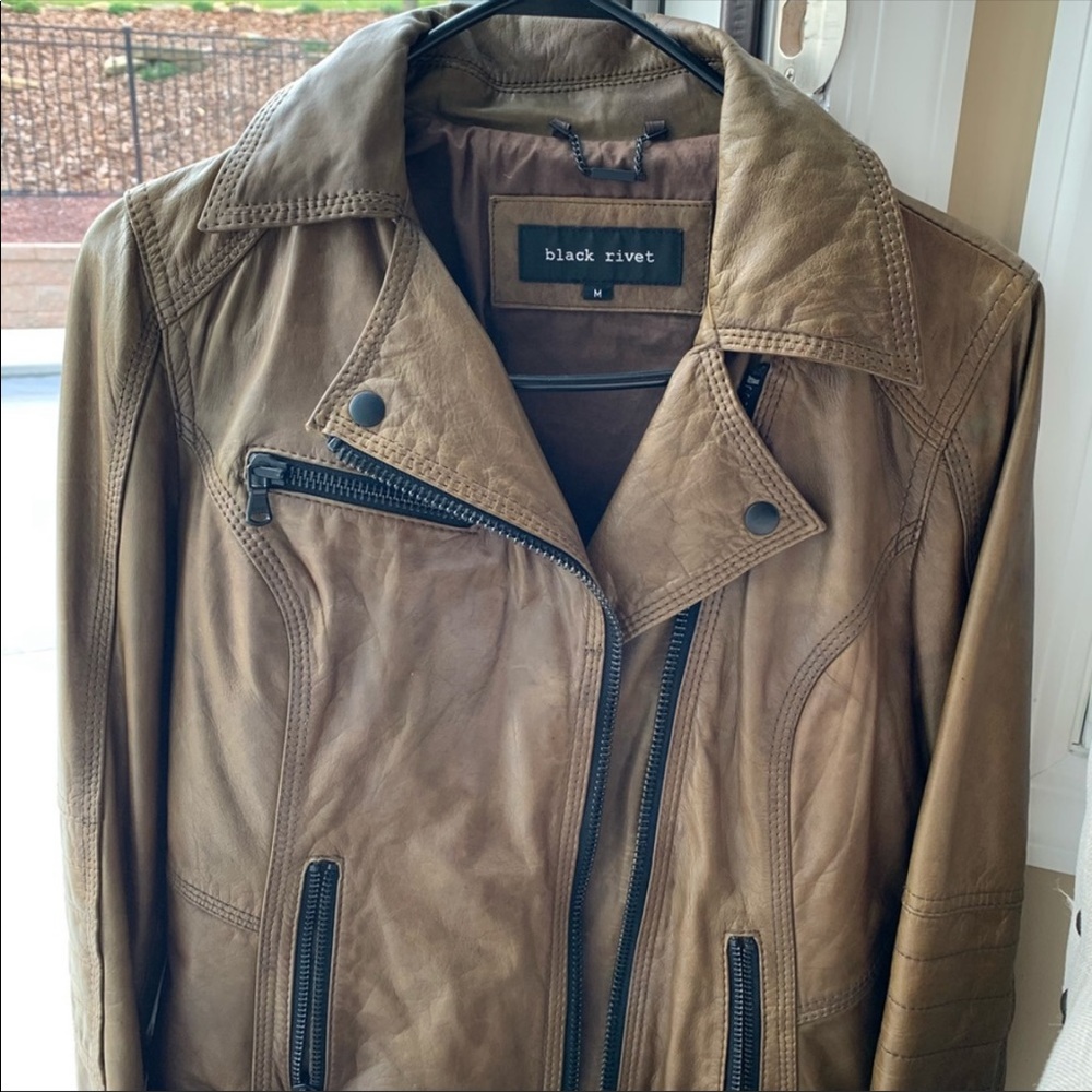 Black rivet jacket worn twice